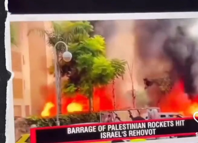 Salah satu iklan Israel yang menganggap negaranya sebagai korban demi menutupi genosida di Gaza dan juga serangan ke Israel. [Instagram]